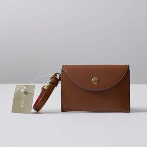 J Crew Leather Card Wallet / Coin Purse
